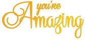 You're Amazing Hotfoil Stamp (76 x 36mm | 3 x 1.4in)
