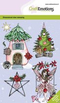 CraftEmotions clearstamps A6 - Fairy house GB Dimensional stamp