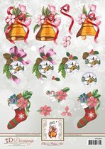 Christmas Stocking 3D-Knipvel Ann's Paper Art 10 stuks