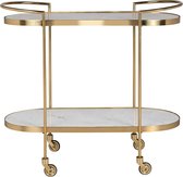 Bar trolley marmer blad /goud metaal (r-000SP39626)