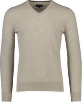 Cavallaro Napoli - Heren Trui - Tomasso V-neck Pullover - Beige  - Maat XL