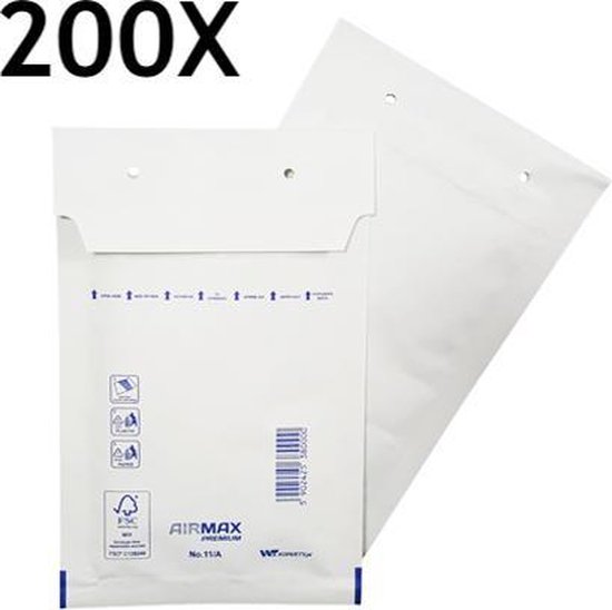 Enveloppes à Bulles Blanches Taille C - Lot De 100, 170x230mm, Pour Envois Sécurisés