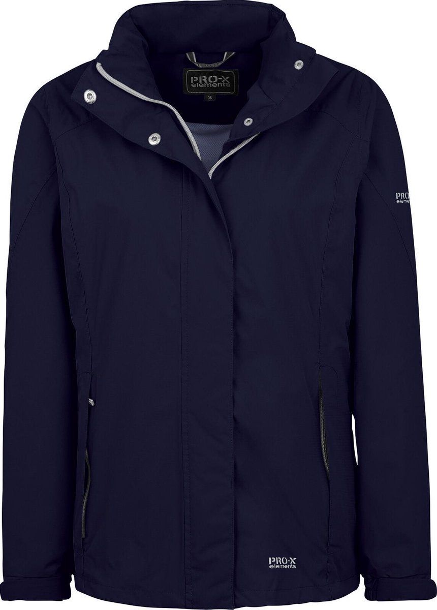 Pro-X Elements Opbergbare regenjas voor dames Carrie Blauw