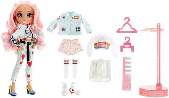 Thumbnail van een extra afbeelding van het spel Rainbow High Fashion Pop Kia Hart + Accessoires
