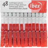 Ibex Wasknijpers - Plastic - 48 stuks
