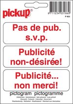 Pickup Pictogram 10x10 cm - Pas de pub s.v.p.