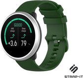 Siliconen Smartwatch bandje - Geschikt voor  Polar Ignite siliconen bandje - legergroen - Strap-it Horlogeband / Polsband / Armband