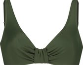 Hunkemöller Dames Badmode Niet-voorgevormde bikinitop Luxe  - Groen - maat F75