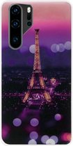 ADEL Siliconen Back Cover Softcase Hoesje Geschikt voor Huawei P30 Pro - Parijs Eiffeltoren