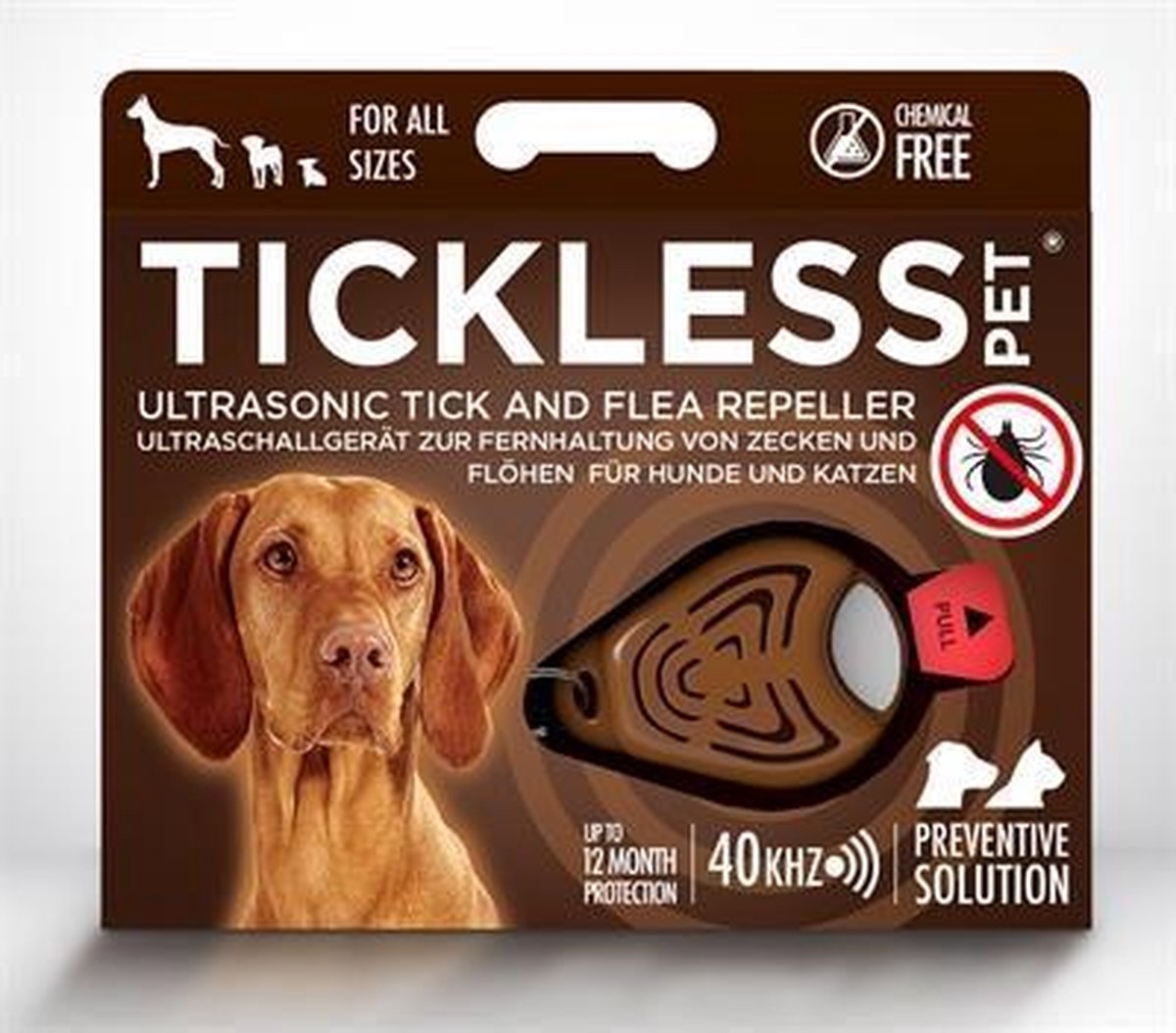 Tickless Teek En Vlo afweer - voor hond en kat - Bruin