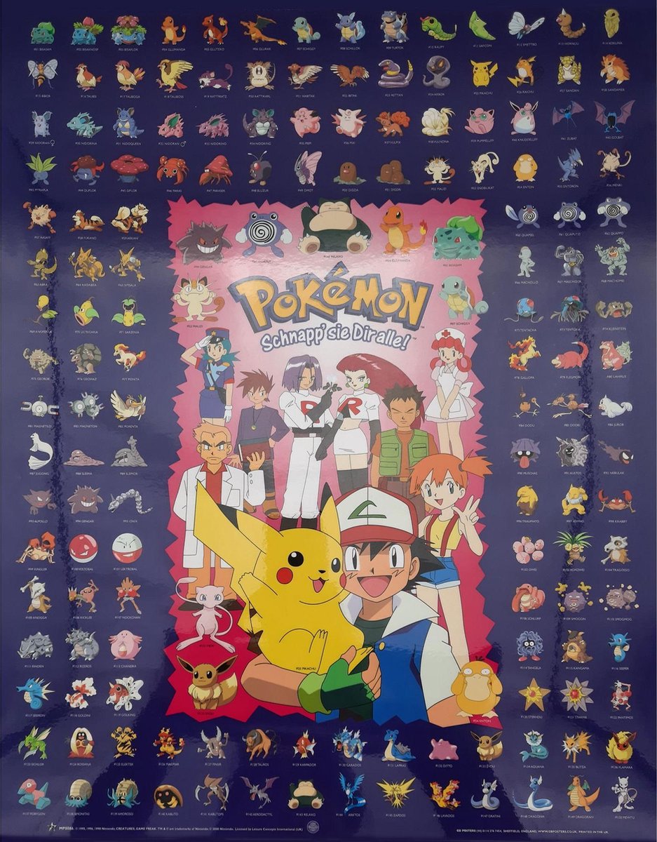 Posters sympa pour une décoration 100% Pokémon, Myplanner - Le blog