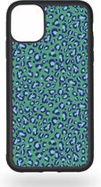 Green and blue leopard Telefoonhoesje - Apple iPhone 11