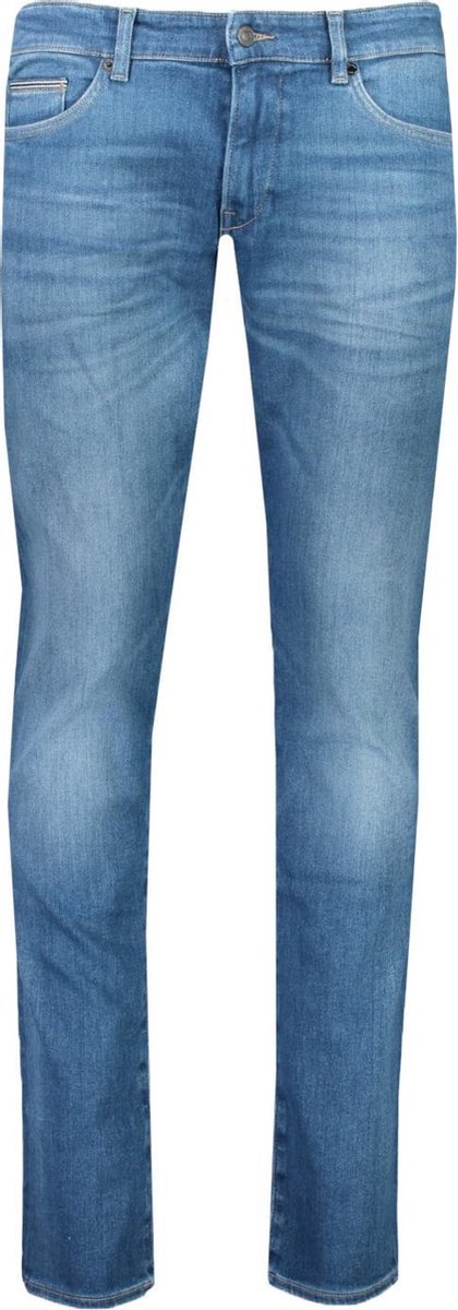 Hugo Boss Jeans Blauw Getailleerd - Maat W30 X L34 - Heren - Lente/Zomer Collectie - Katoen;Lyocell;Elastaan
