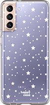 HappyCase Samsung S21 Plus Hoesje Flexibel TPU Sterretjes Print