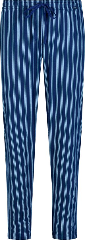 Mey pyjamabroek lang - Cranbourne - blauw met grijs gestreept - Maat: M