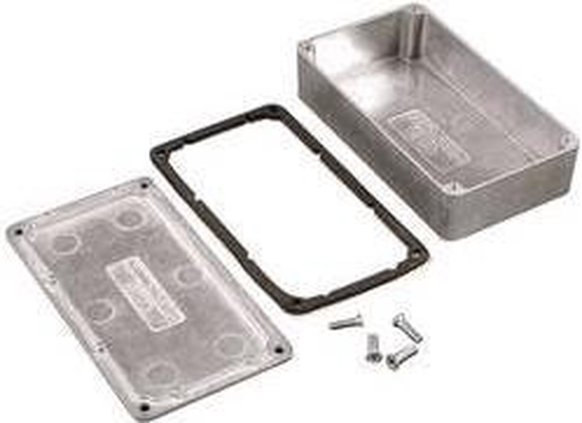 Hammond Electronics 1550WHBK Universele behuizing – 222 x 146 x 106 mm – Aluminium – Zwart