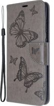 Samsung Galaxy S20 Plus Hoesje - Mobigear - Butterfly Serie - Kunstlederen Bookcase - Grijs - Hoesje Geschikt Voor Samsung Galaxy S20 Plus