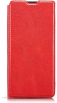 Samsung Galaxy Note 10 Hoesje - Mobigear - Slim Wallet Serie - Kunstlederen Bookcase - Rood - Hoesje Geschikt Voor Samsung Galaxy Note 10
