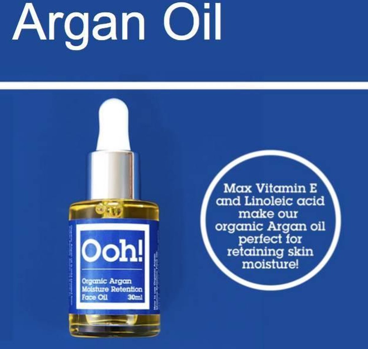 Ooh! Oils of Heaven - Organic Argan Moisture Retention Face Oil