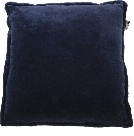 In The Mood Collection Charme Sierkussen - L50 x B50 cm - Donkerblauw