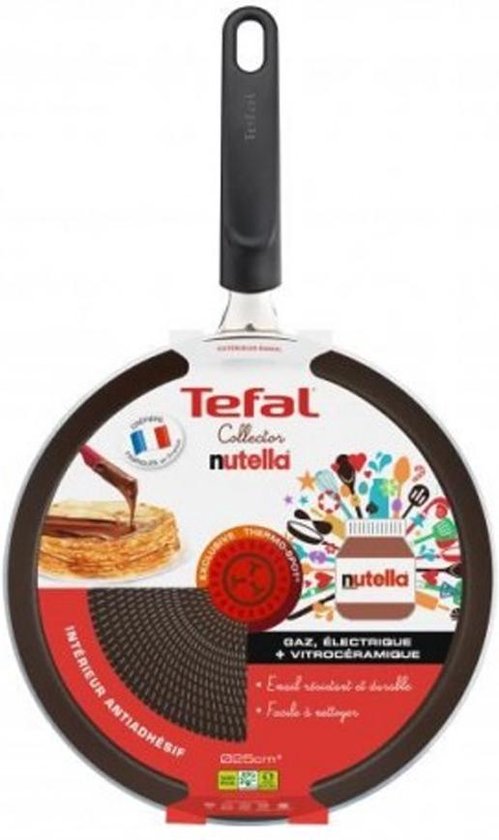 Tefal Collection Nutella Moule à Crêpes en Aluminium de Haute Qualité - 25  cm | bol.com