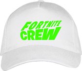 Witte Pet – Cap met Groen “ Fortnite Crew “ logo
