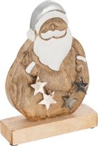 J-Line Kerstfiguren - hout - naturel - small