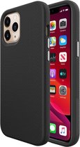 Voor iPhone 12 Pro Max Triangle Armor Texture TPU + pc-hoes (zwart)