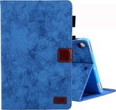 Voor iPad Mini (2019) Zakelijke stijl Leren Flip Case, Met Houder & Kaartsleuf & Fotolijst & Slaap / Wekfunctie (Blauw)