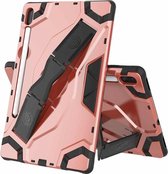 Voor Samsung Galaxy Tab S6 T860 / T865 Escort Series TPU + PC schokbestendige beschermhoes met houder (rosÃ©goud)