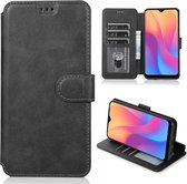 Voor Geschikt voor Xiaomi Redmi 8A Kalf Textuur Magnetische Gesp Horizontale Flip Leren Case met Houder & Kaartsleuven & Portemonnee & Fotolijst (Zwart)