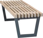 Tuinbank/tafel Siesta - Dennenhout grijs gebeitst - 138 cm breed