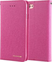 Voor iPhone SE 2020 & 8 & 7 CMai2 Zijde Textuur Horizontaal Flip Leren Case met Houder & Kaartsleuven & Fotolijst & Portemonnee (Rozerood)