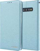 Voor Galaxy S10 CMai2 Zijde Textuur Horizontaal Flip Leren Case met Houder & Kaartsleuven & Fotolijst & Portemonnee (Mintgroen)