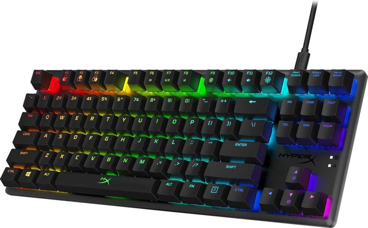 HyperX Alloy Origins Core RGB Tenkeyless Mechanisch Qwerty Gaming Toetsenbord - HyperX Blue Switch