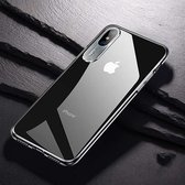 TOTUDESIGN Helder Crystal Series Transparant PC-hoesje voor iPhone XS Max (zilver)