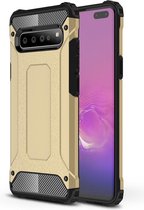 Magic Armor TPU + PC Combination Case voor Galaxy S10 5G (goud)