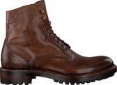 Mazzeltov 9069 Veterboots - Laarzen Met Veters - Heren - Cognac - Maat 42