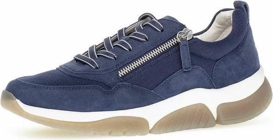 Gabor rollingsoft sensitive 66.938.36 - dames wandelsneaker - blauw - maat 42 (EU) 8 (UK)