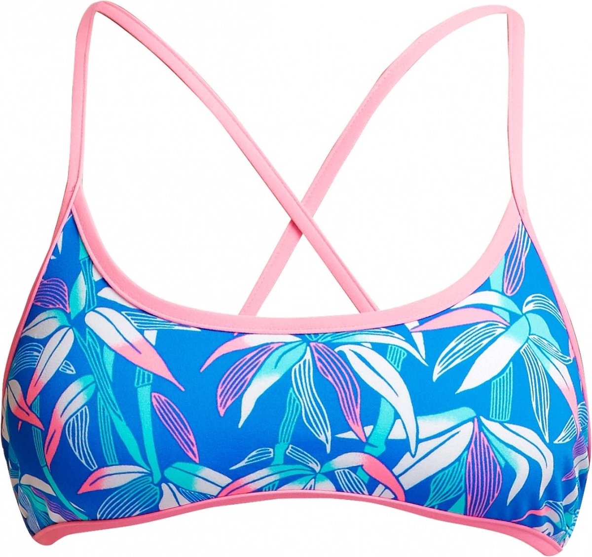 BooBam Blue Cross Back tie top - Dames | Funkita