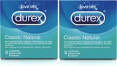 Durex Condooms Classic Natural 6 condooms (2x3)