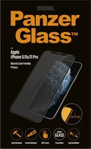 Case Friendly Privacy Screenprotector Iphone 11 Pro / Xs / X - Zwart / Black