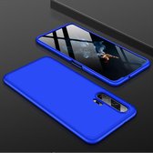 GKK Three Stage Splicing Full Coverage PC Case voor Huawei Honor 20 Pro (blauw)