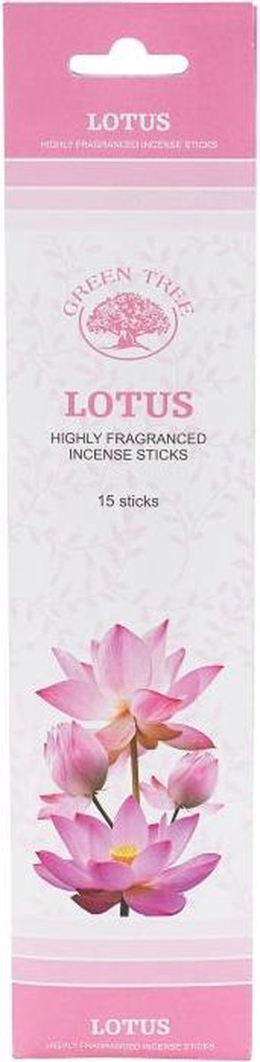 Green Tree Wierook - Wierookstokjes - Wierooksticks - Incense sticks - Lotus - 2 Pakjes