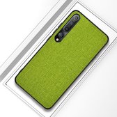Voor Xiaomi Mi 10 schokbestendige stoffen textuur PC + TPU beschermhoes (groen)