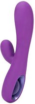 UltraZone Tease 6x Rabbit Style Silicone Vibe - Purple
