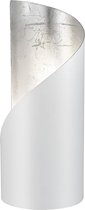 LED Tafellamp - Iona Fronta - E14 Fitting - Rond - Mat Wit - Aluminium