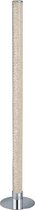 LED Vloerlamp - Iona Lagia - 10W - Warm Wit 3000K - RGBW - Rond - Mat Chroom - Aluminium