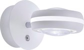 LED Wandlamp WiZ - Smart LED - Iona Visitas - 6W - Aanpasbare Kleur - 2-lichts - Rond - Mat Wit - Aluminium