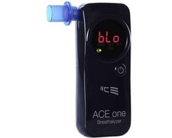 ACE one Alcoholtester Zwart 0 tot 4 ‰ Incl. display, Countdown-functie, Weergave van verschillende eenheden